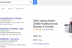 Argos shows real-time availability of products in Google