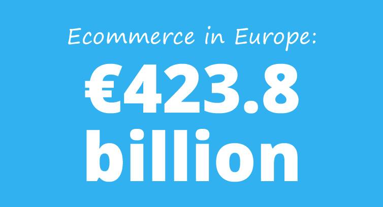 Ecommerce in Europe: €423.8 billion in 2014