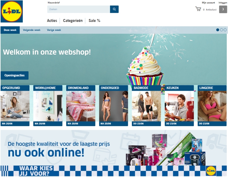 Lidl opens online store in the Netherlands