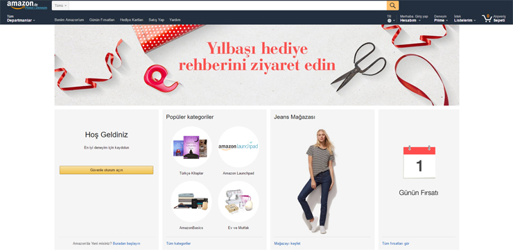 Amazon Germany in Turkish