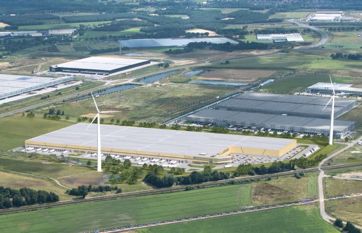 Image of the distribution center in the Netherlands.