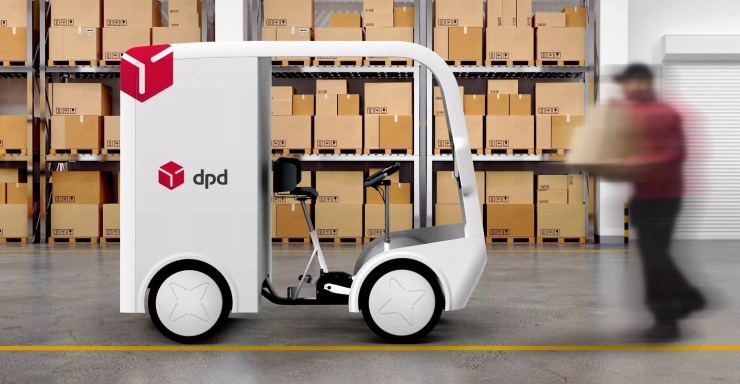 The e-cargo bike from DPD and EAV.