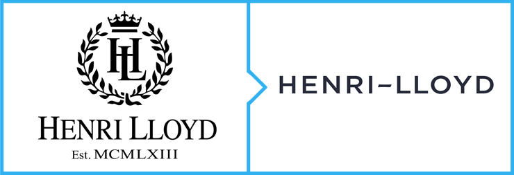 The old and new logo of Henri Lloyd.